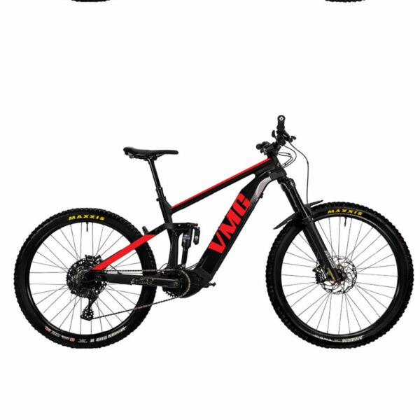 VMG E-MTN Bike with red graphics